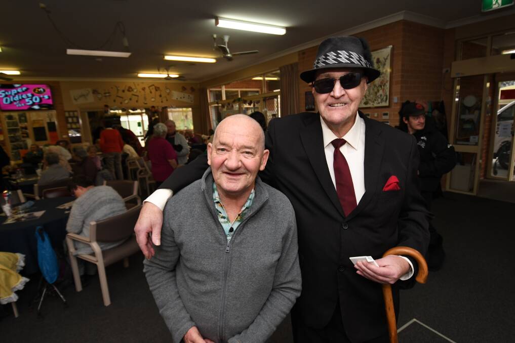 Our People, Our Community: Anthony Turner and Anthony Skeen having a ball at the Bathurst Seymour Centre. Photo: Chris Seabrook.