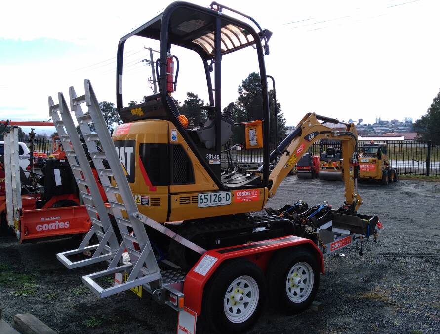 Can you dig it: From excavators to dingoes and bobcats to backhoes - the team at Bathurst Coates Hire has machinery large and small to help make your outdoor projects and garden renovations come to life. Photo: Supplied.