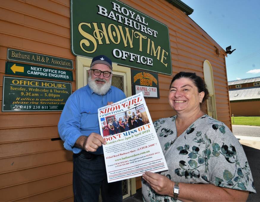 FINALLY IT'S SHOWTIME: With some amazing entertainment on offer and big crowds expected, Brett Kenworthy and Karen Noonan are all smiles ahead of the 2021 Royal Bathurst Show. Photo: Chris Seabrook.