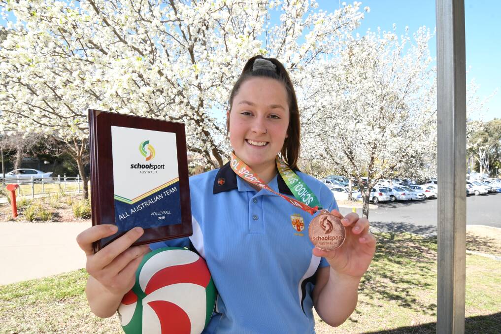 RETURN: Harriet Fitzpatrick earned selection to the All Australian Team at the All Schools Volleyball National Championships.