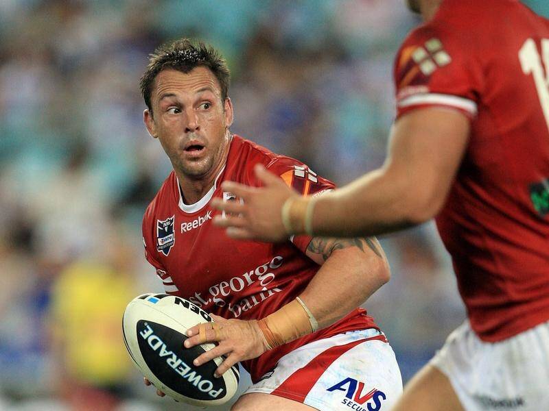 Dolphins assistant coach Nathan Fien in his playing days with St George Illawarra. (Robb Cox/AAP PHOTOS)