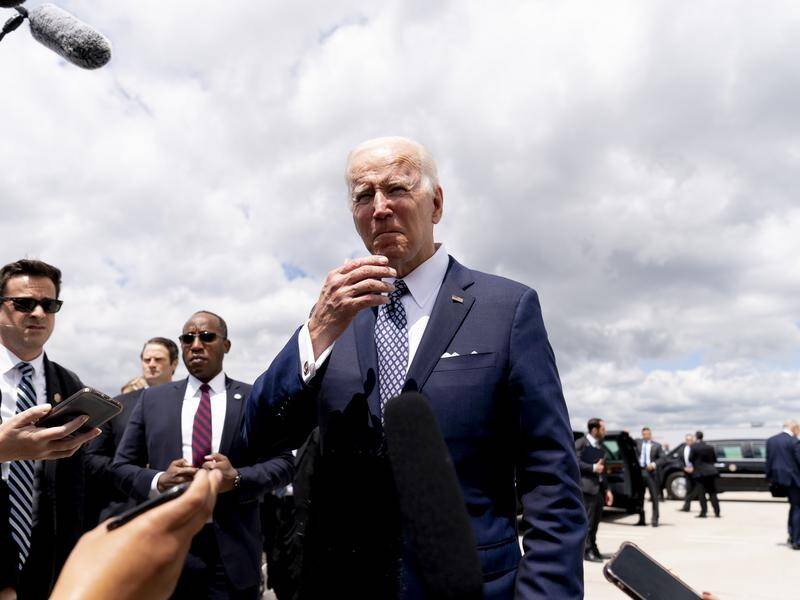US President Joe Biden says the "ideology of white supremacy has no place" in the country.