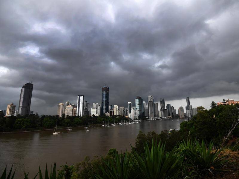 Strong winds are expected across southern Queensland on Saturday followed by heavy downpours.