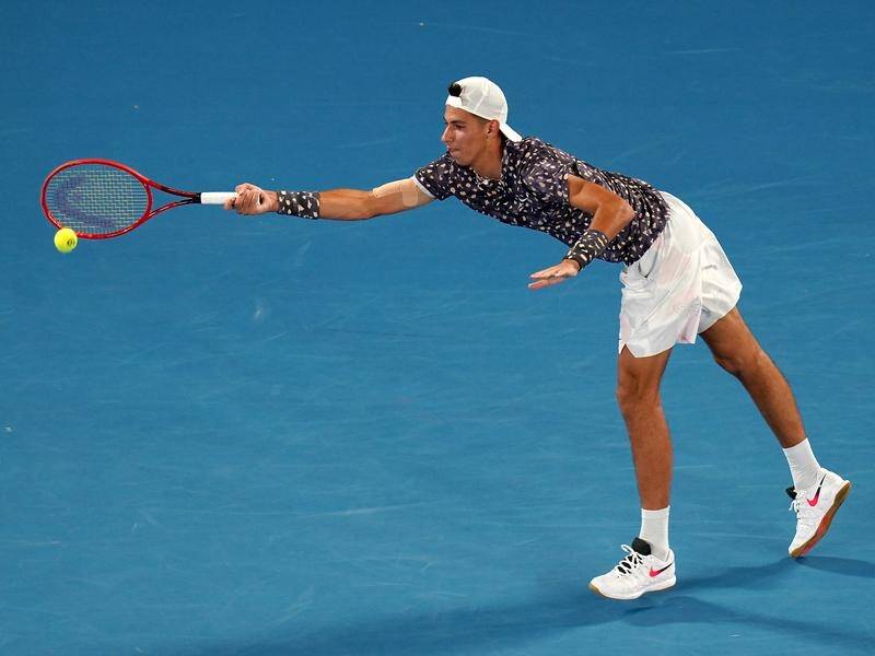 Australia's Alexei Popyrin struggled with injury before his third-round exit at the Australian Open.