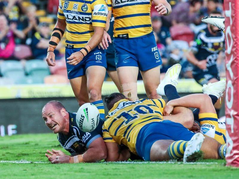 Matt Scott's try highlighted a strong performance for the triumphant Cowboys prop against the Eels.