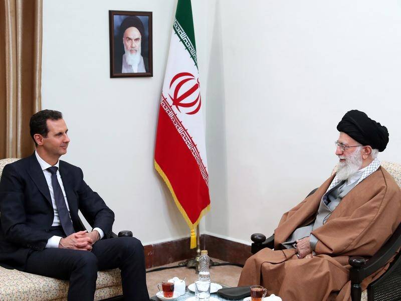 Syrian President Bashar al-Assad (L) has made his first visit to his regional ally Iran since 2010.