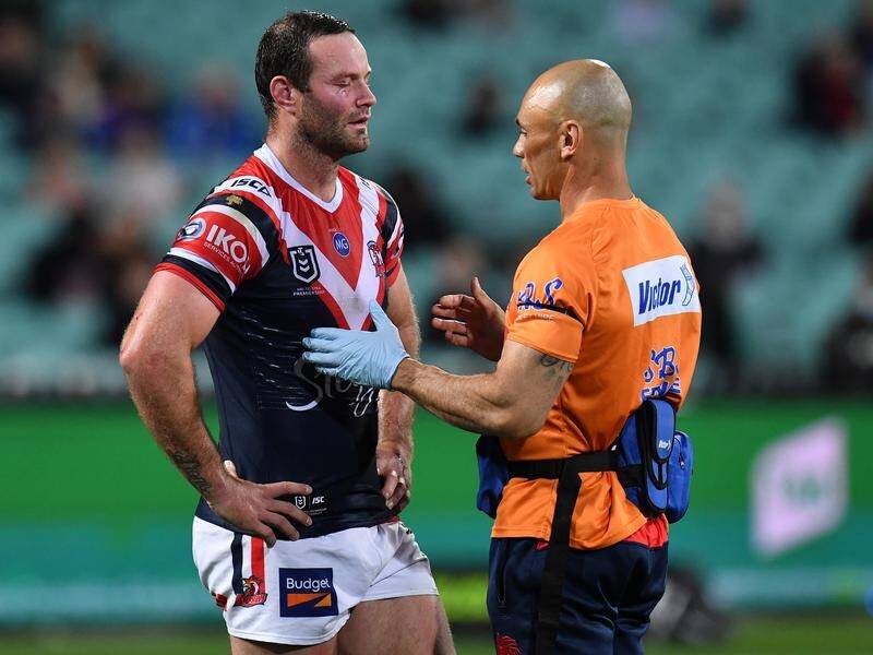 Roosters captain Boyd Cordner (l) is ready to return from his third head knock of the season.