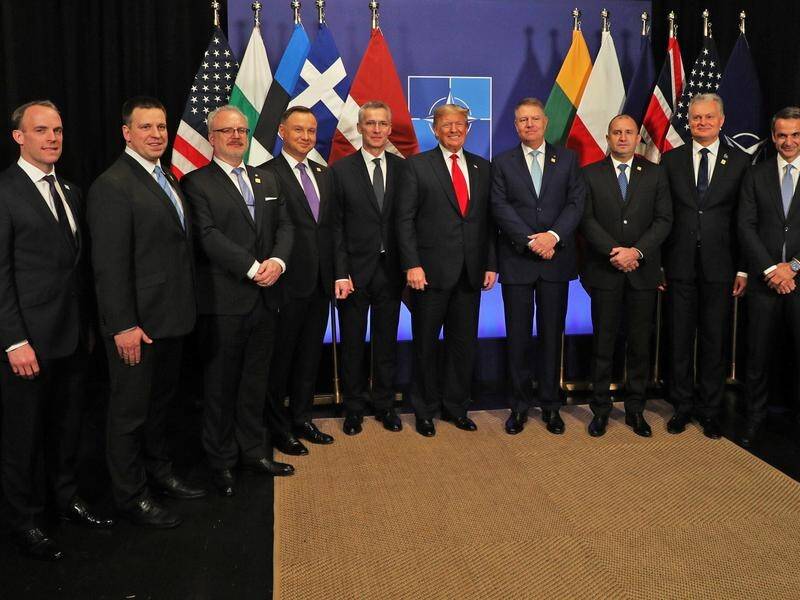 Despite the name calling, NATO leaders say they have reaffirmed their commitment to the alliance.
