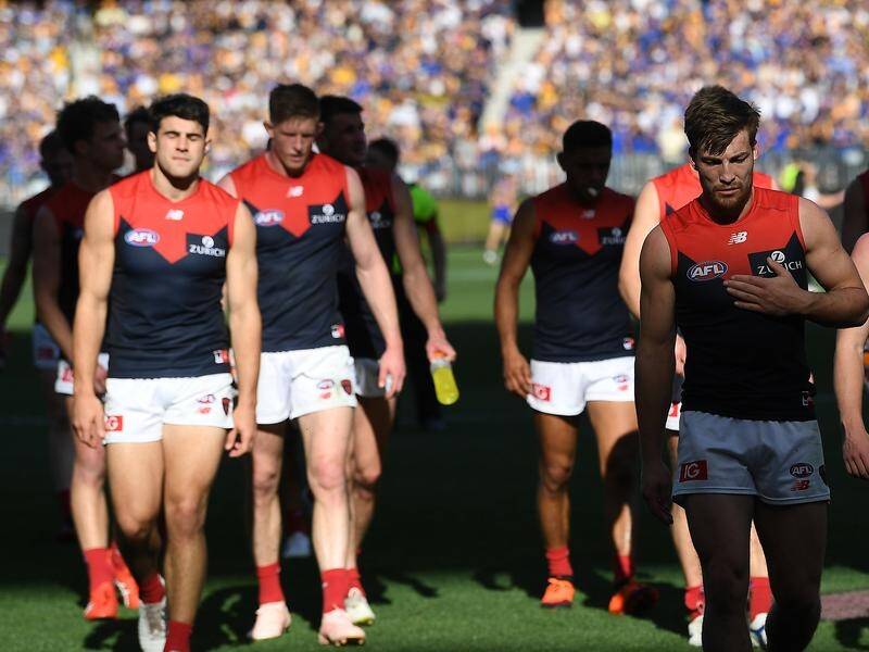 Melbourne were outclassesd by West Coast in the second AFL preliminary final.