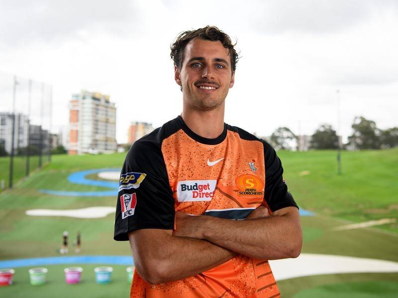 Lance Morris, seen at the BBL season launch, says he's more ready than ever for a Test debut. (Bianca De Marchi/AAP PHOTOS)
