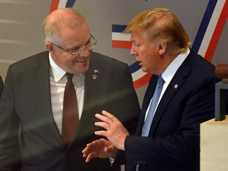 US President Donald Trump has flagged a visit to Australia "at some point".