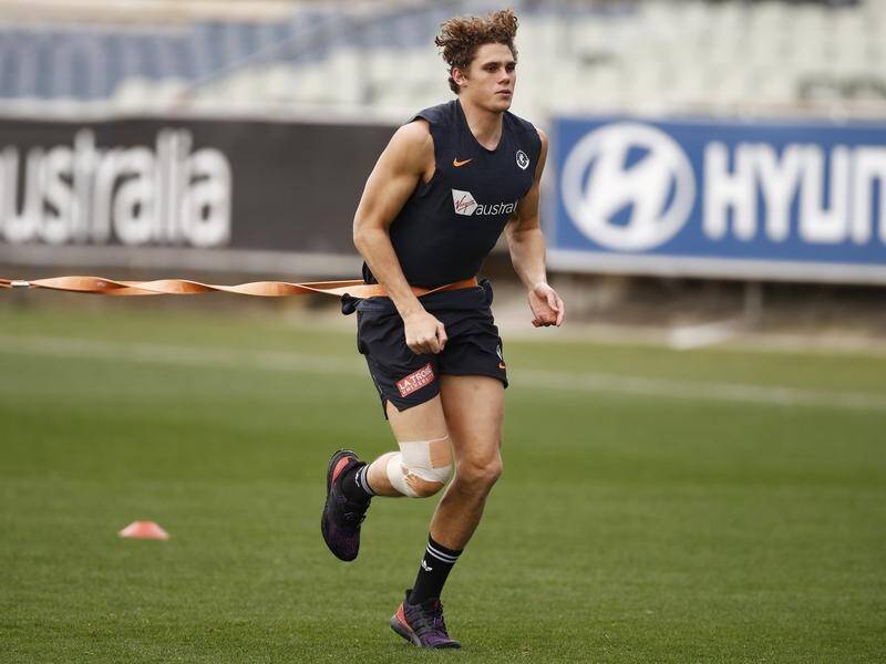 Carlton's Charlie Curnow is hopeful his injury woes after behind him and he can play AFL in 2020.