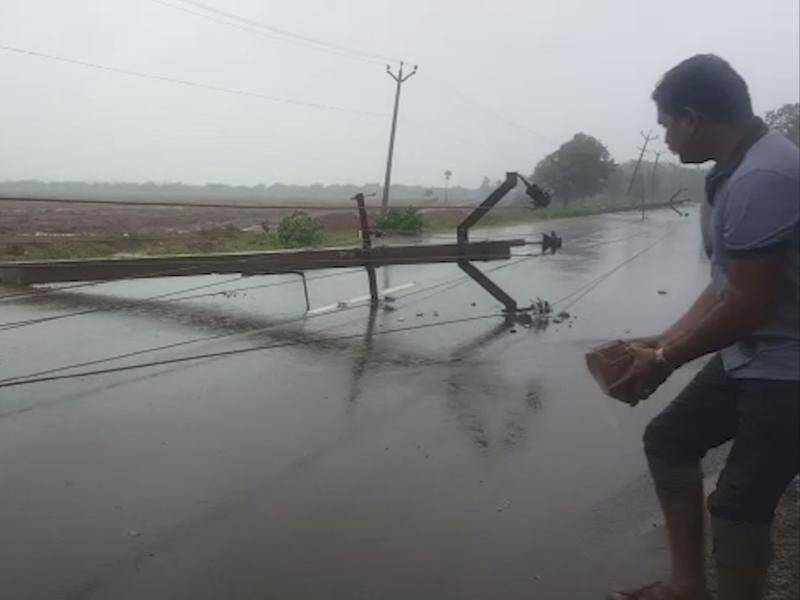 Cyclone Gaja has felled trees and power lines in Tamil Nadu in India, with at least 33 killed.