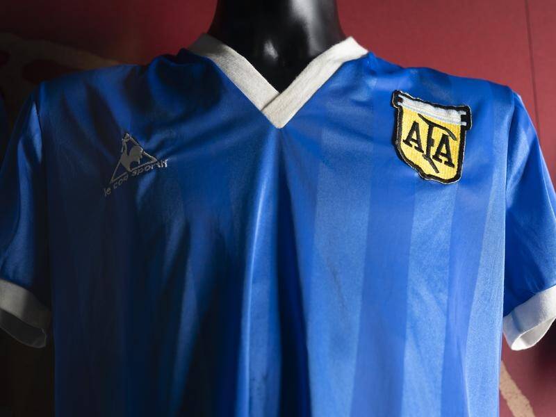 Diego Maradona's 'Hand of God' soccer shirt has become one of football's most-prized treasures.