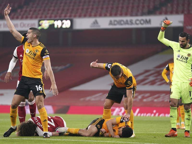 Wolves' Raul Jimenez is said to be making good progress after fracturing his skull against Arsenal.