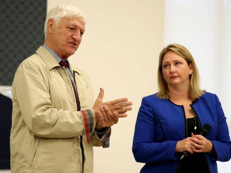 Candidate for Mayo Rebekha Sharkie (R) will continue campaigning in SA with Bob Katter.