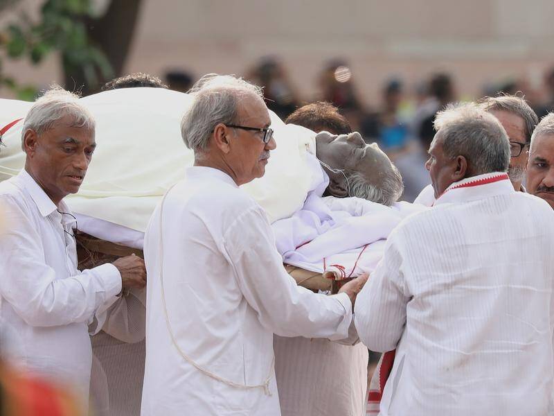 Indians have said goodbye to former prime minister Atal Bihari Vajpayee, who died at the age of 93.