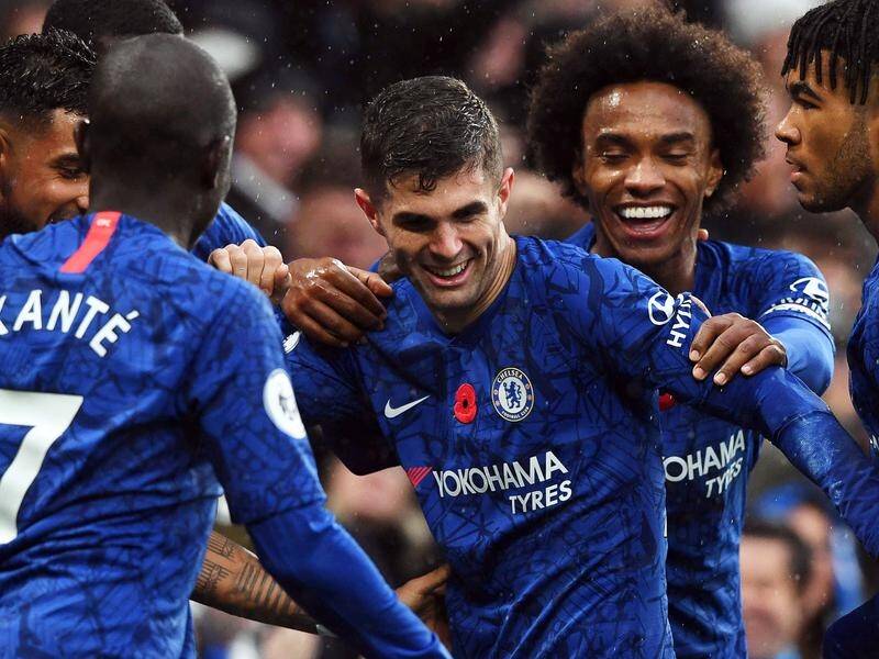 Christian Pulisic's goal helped Chelsea to a league victory over Crystal Palace.
