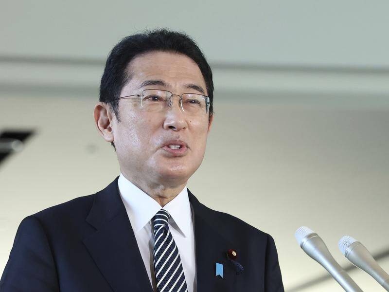 Japan's Fumio Kishida will work with the US and South Korea to counter North Korea's threat.