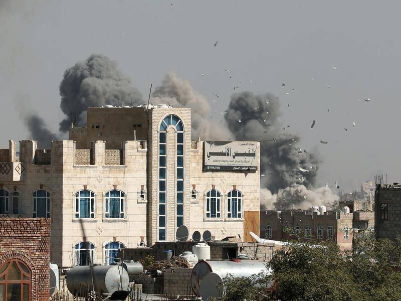 The Yemeni capital Sanaa has been rocked by several powerful explosions.