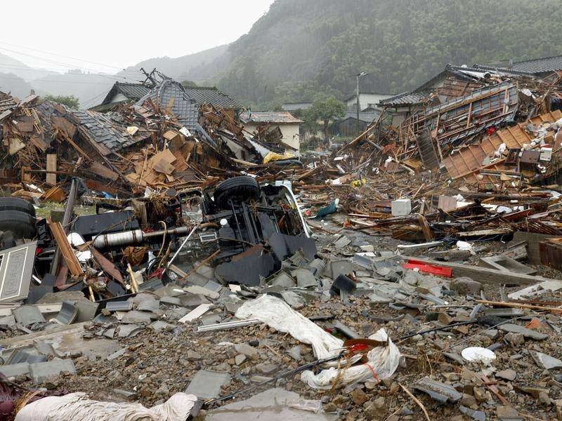This month's downpours in Japan have damaged thousands of homes and scores of people dead.