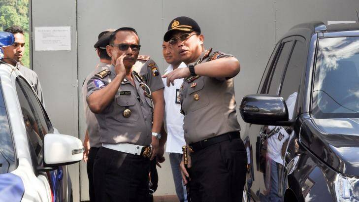 Police prepare for the imminent executions of prisoners at Nusakambangan.  Photo: Wagino