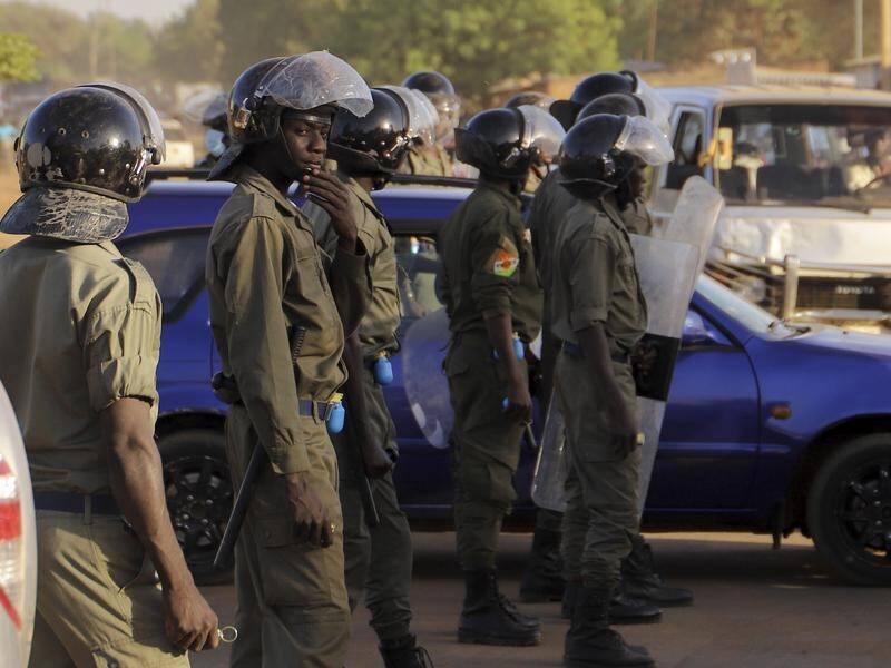 Police have faced off with protesters in Niger's capital, Niamey.
