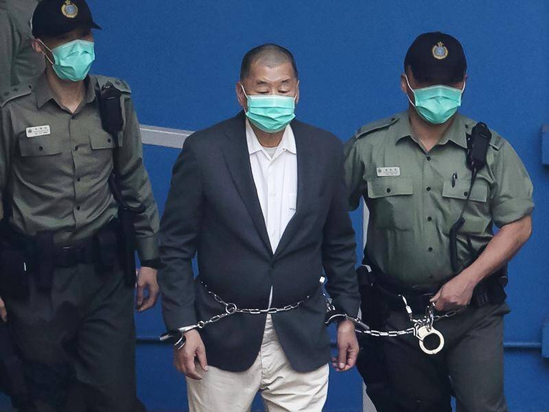 Jailed Hong Kong media tycoon Jimmy Lai has had his assets frozen by the city's government.