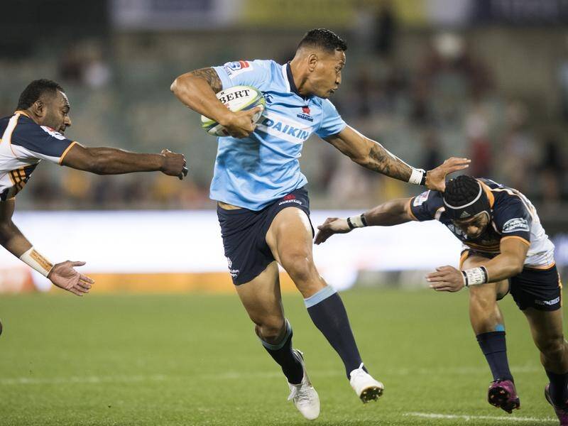 Israel Folau is line for a Super Rugby return when the Waratahs host the Blues in a fortnight.