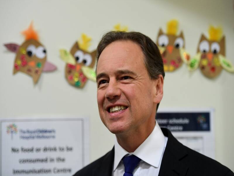 Greg Hunt says the elimination of rubella in Australia sends the message that vaccinations work.