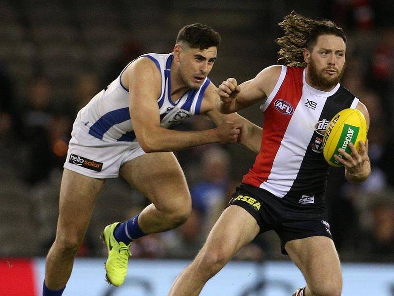 Jack Steven returns from a health-related break to play for St Kilda in round of the AFL.