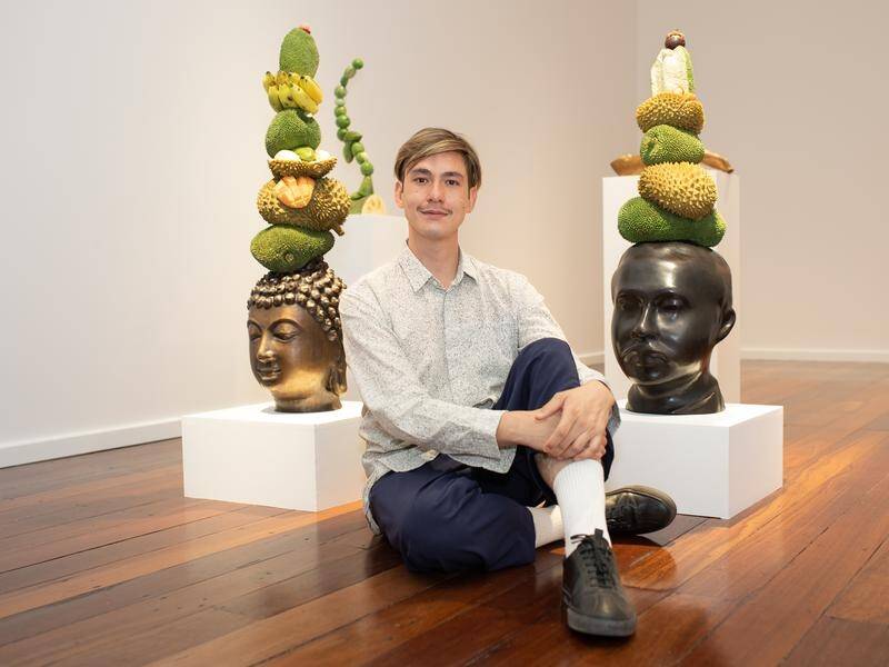 Perth artist Nathan Beard won a Minderoo arts fund award for his project Low Yield Fruit. (PR HANDOUT IMAGE PHOTO)