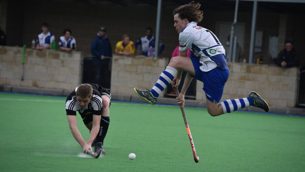 SEMI: The action was intense in the closing minutes of the match between Zig Zag and St Pat's at Lithgow on Saturday, August 25. Picture: KIRSTY HORTON. 