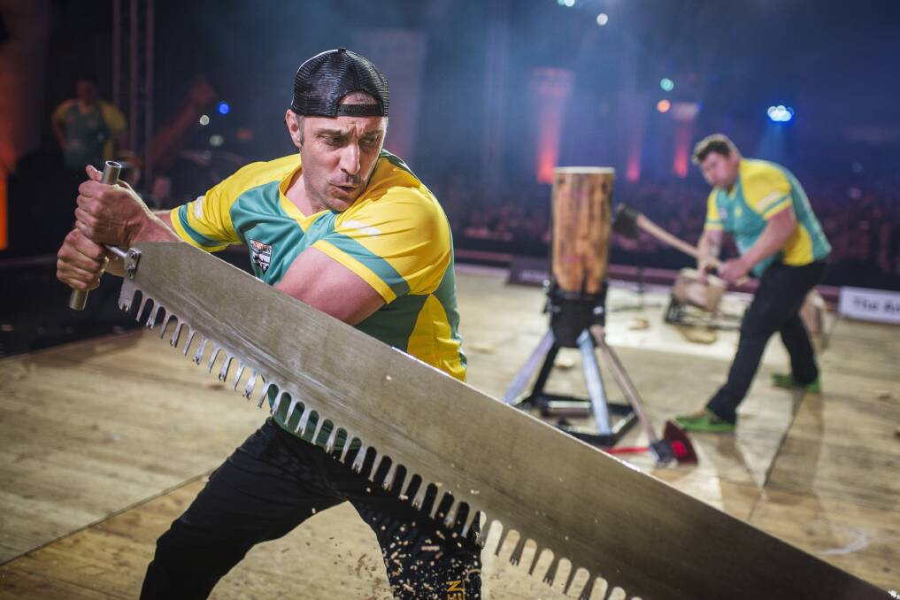ON SONG: Local Brad De Losa in competition at the World Championship event. Picture: SUPPLIED. 