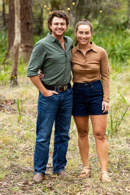 Farmer Dustin and Anna about to go and rub each other. Picture by Channel 7