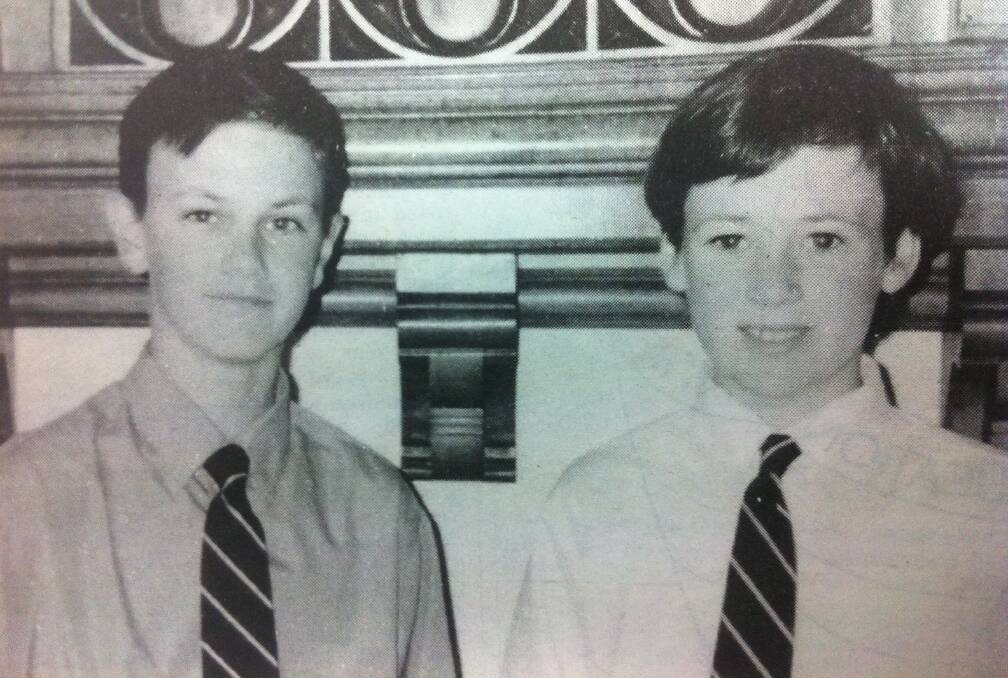 From the Western Advocate, December 1995. St Stanislaus students Daniel McFarland and Daniel Knox.