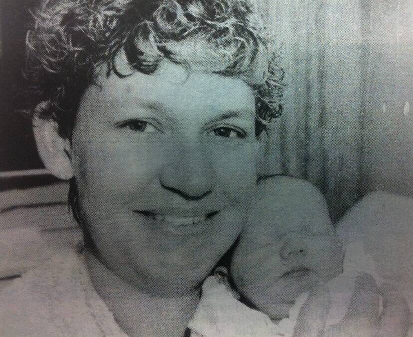 From the Western Advocate, December 1995. Alexander Keith Murray with his mum, Kay.