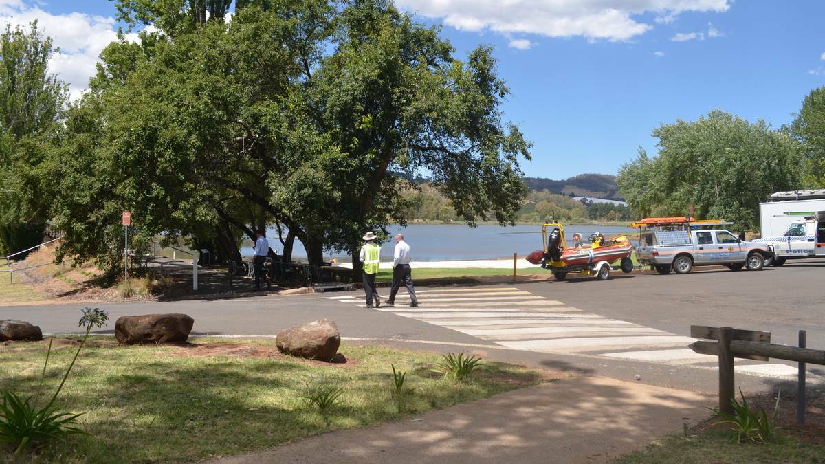 Police and rescue services are scouring Lake Canobolas and the surrounding area in their search for missing 19-year-old Arvid Stenzel. Photos: TRACEY PRISK, LUKE SCHUYLER and MICHELLE COOK