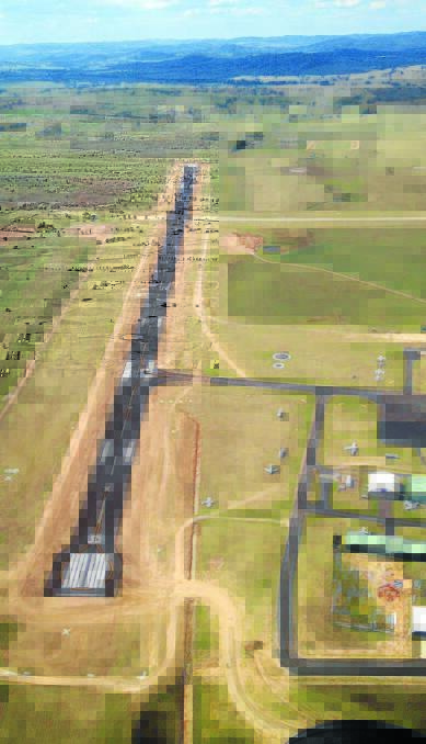 LIKE NEW: This photograph of the newly resurfaced runway was taken by Smartair chief pilot Erik Mol during an aero club exercise.