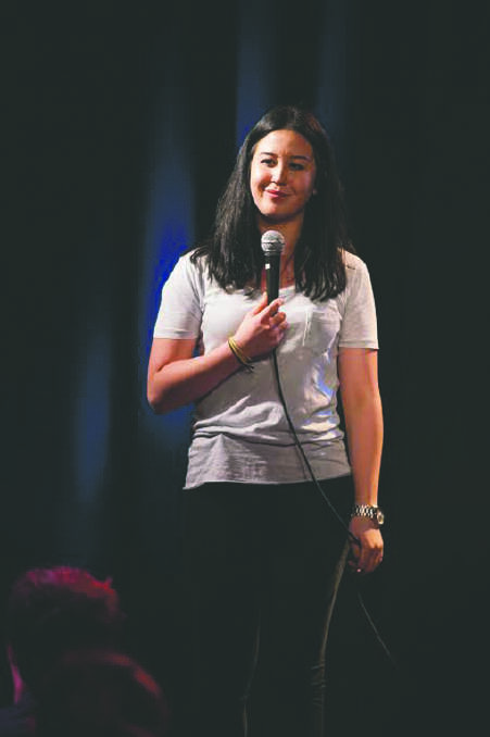 COMEDY QUEEN: Comedian and Charles Sturt University student Nina Oyama has been selected to appear on SBS 2’s new comedy series Stand up @ Bella Union.    	 022514nina