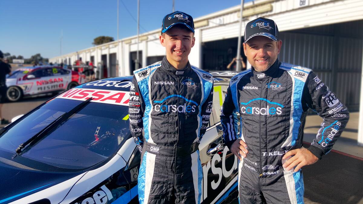 NEW PARTNERSHIP: Young talent Matt Campbell (left) will join Todd Kelly (right) in a Nissan Altima for this year’s Bathurst 1000. 	050316Nissan