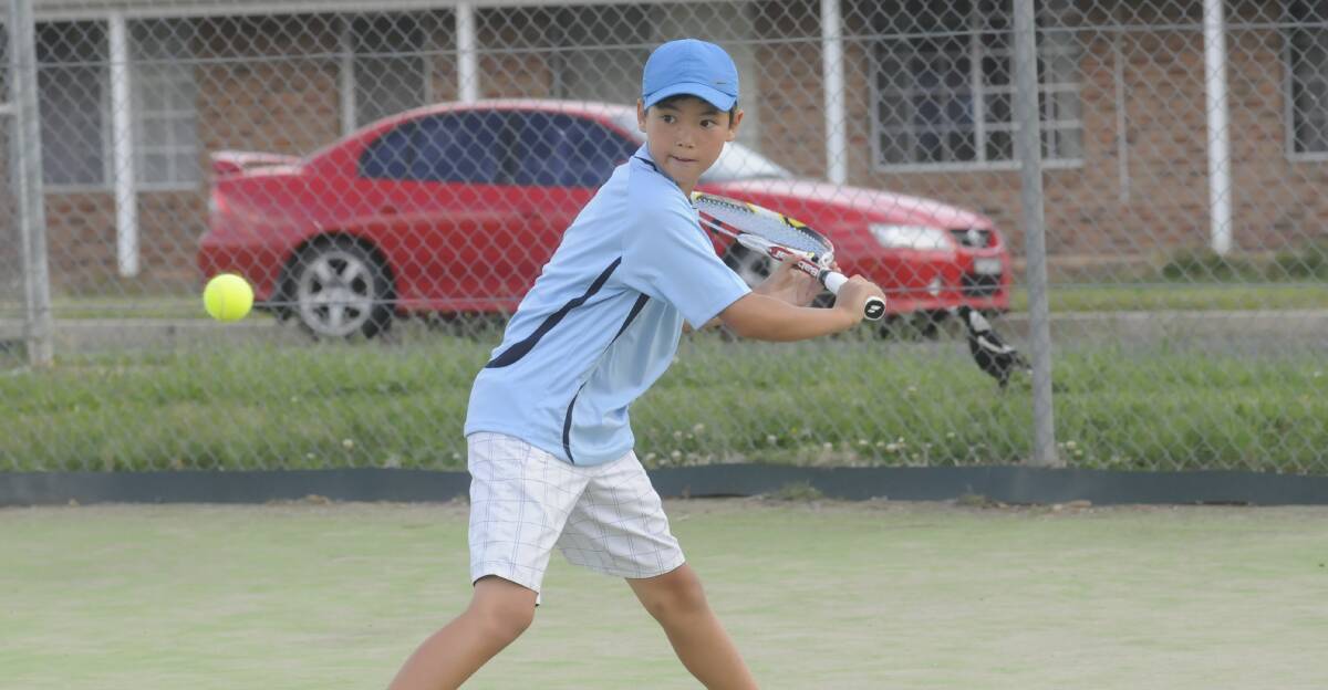 BIG POTENTIAL: Jeorge Collins recently represented the Central West as the number one player in the Under 10s State Team Tournament at Cessnock. Photo: CHRIS SEABROOK	 110215cjeorge(3)