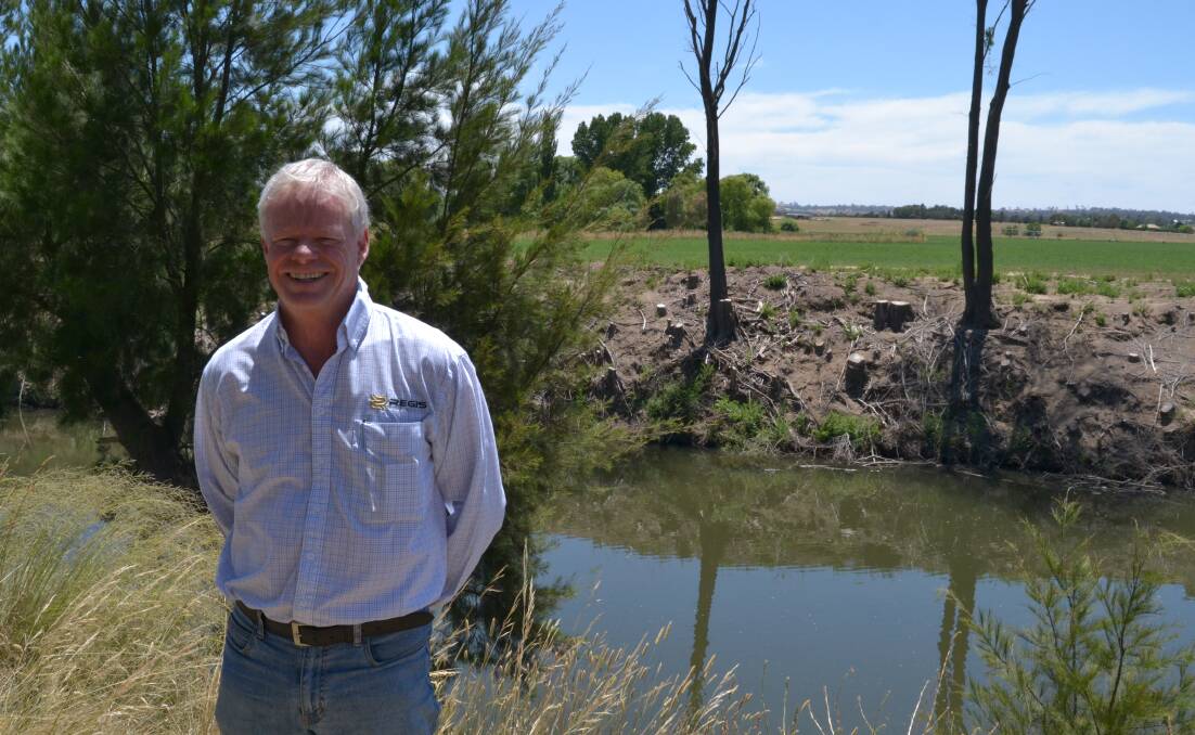 MINE OVER MATTER: Regis Resources development manager Rod Smith beside the Macquarie River near Eglinton. 	121415mregis