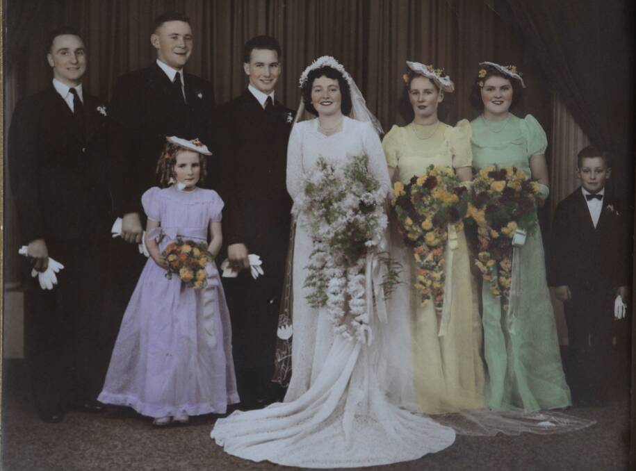 MEMORIES: Max Campbell has wonderfully white memories of his wedding day in 1949.
