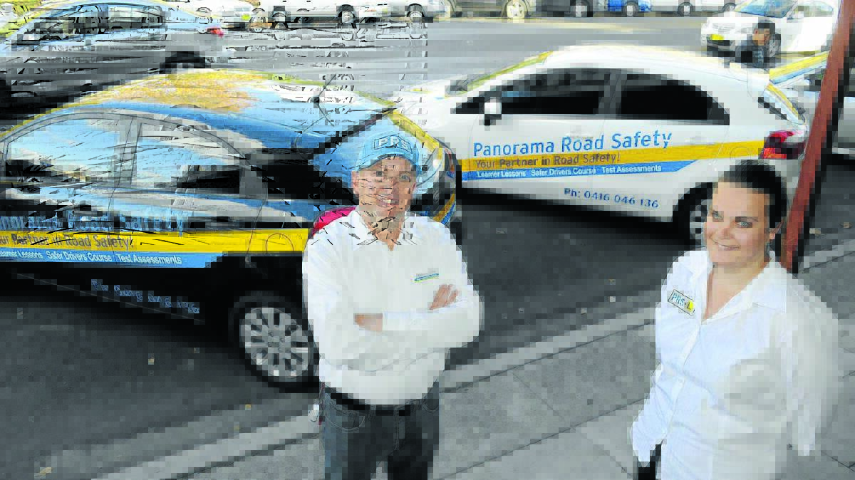 NOT NEEDED: Panorama Road Safety proprietor Matt Irvine, pictured with Kelsey Alexander, said a change to nose-in parking in the city’s  BD would not work and would be unsafe for motorists. Photo: CHRIS SEABROOK                                                                                                               051815c50degres