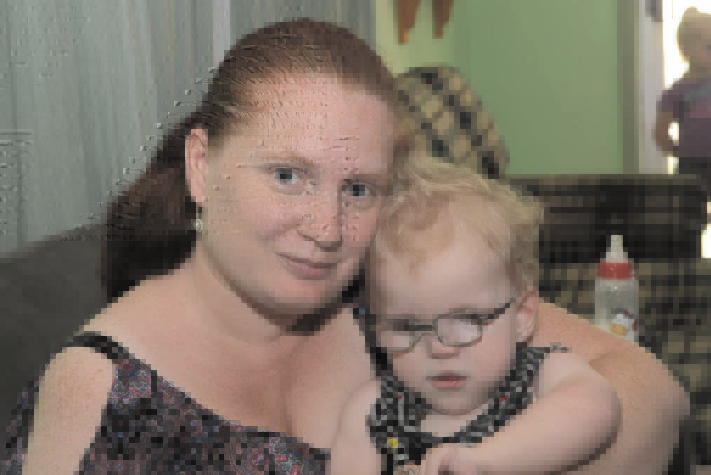 A COSTLY CONDITION: Angela Wilkinson hopes to raise awareness about Joubert Syndrome, a condition affecting her two-year-old son Liam. Photo: PHILL MURRAY 121115pliam1