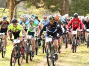 GREAT RIDE: Cyclists in the Bathurst round of the Evocities MTB Series gave the new track a huge thumbs up yesterday. Photo: PHIL BLATCH 053115pbevo24