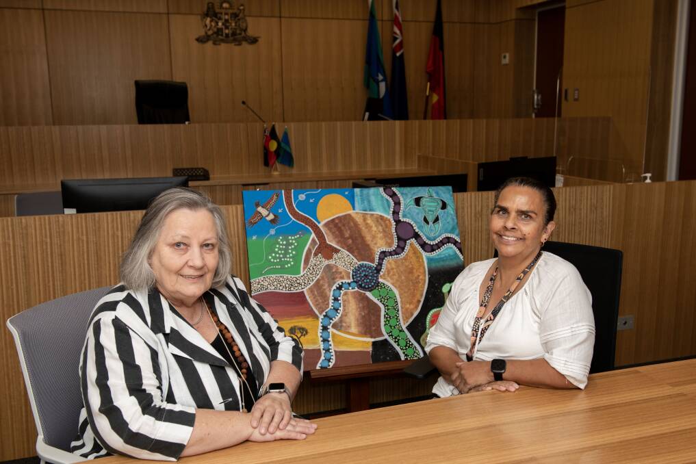  Magistrate Sue Duncombe and Dale Bonham at the Dubbo courthouse. Picture by Belinda Soole