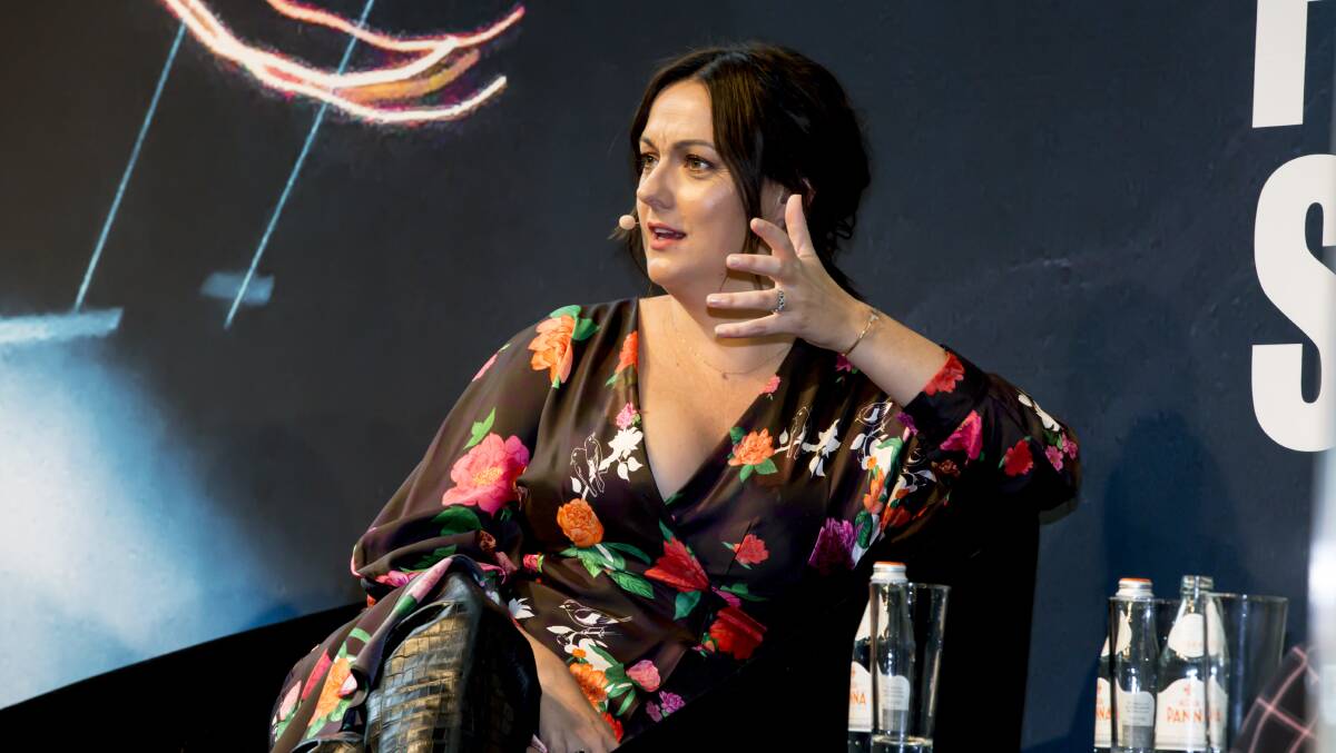 Celeste Barber at the Australian Fashion Summit in March. Picture: Getty Images
