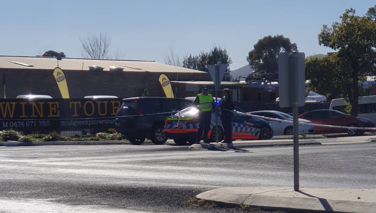 TRAGEDY: Police and emergency services at the scene. Photo: Tammy Mangan
